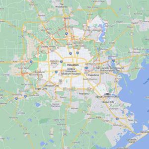 Houston Texas service map